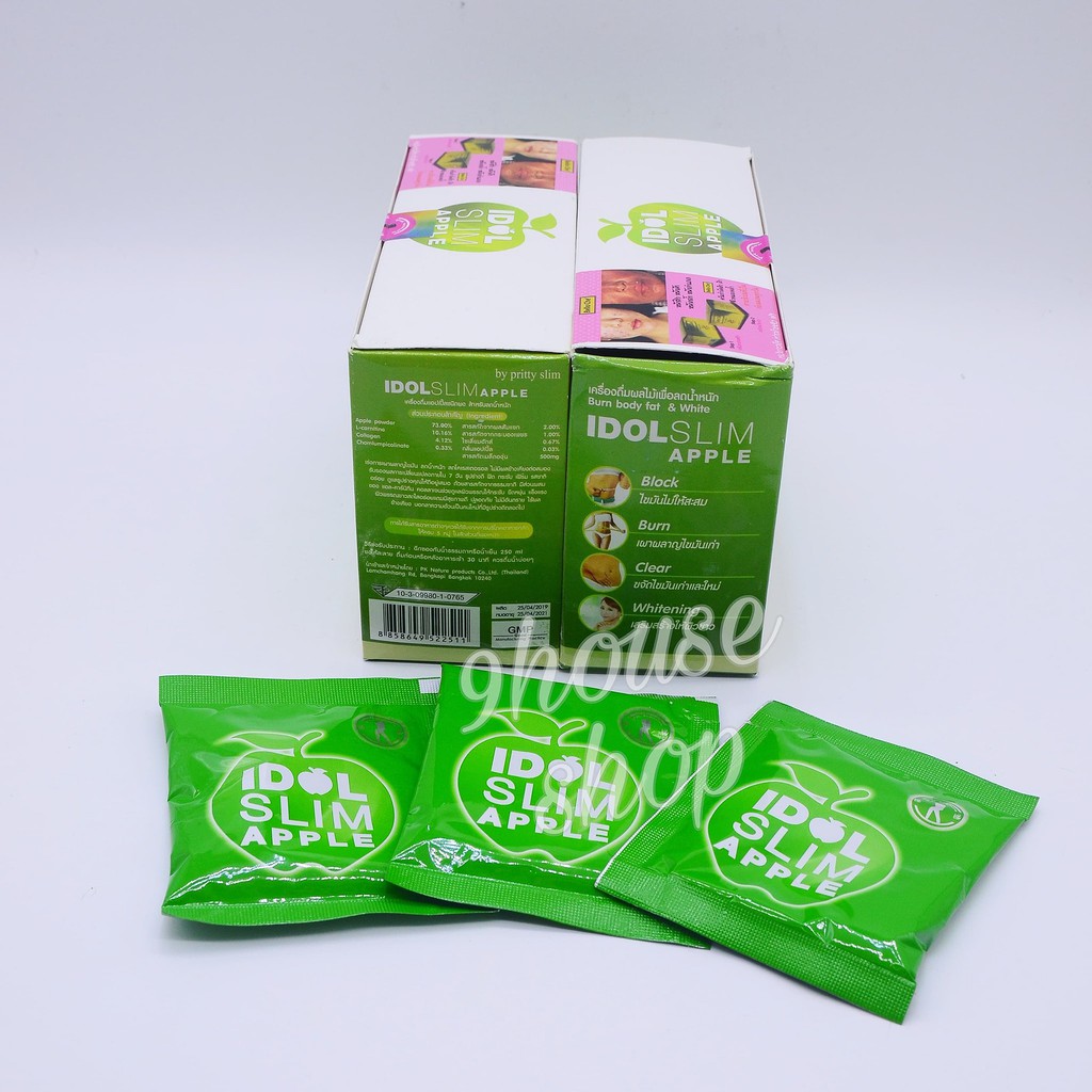 Nước Trái Cây I.DOL APPLE Hương TÁO Thái Lan - Hộp 10 gói