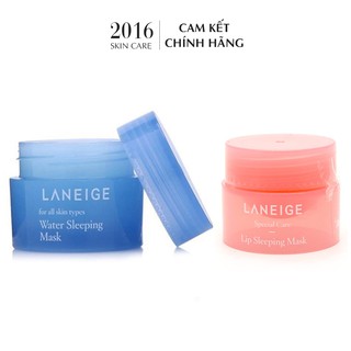 Combo Mặt Nạ Ủ Môi + Mặt Nạ Ngủ Laneige Minisize - 2016 Skincare