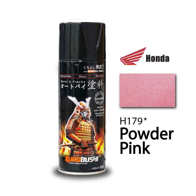 Sơn xịt Samurai màu hồng phấn H179* bảng màu Honda