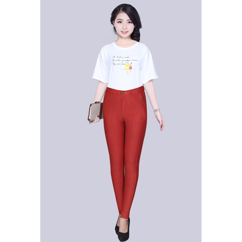 Quần Tây Công Sở  Thun Cotton Dth01( 1 nút) | BigBuy360 - bigbuy360.vn