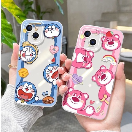 Ốp Điện Thoại TPU Trong Suốt Họa Tiết Hoạt Hình Đôi Mắt Thiên Thần Cho iPhone 14 Pro Max 13 12 Mini 11 XS XR X 8 7 Plus 6S 6 SE