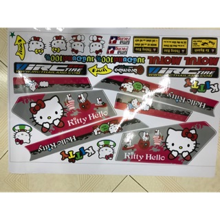Tem xe cub- tem rời hello kitty hồng xe cub 82