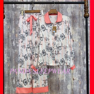Đồ mặc nhà đồ pijama đồ bộ tay bồng form quảng châu