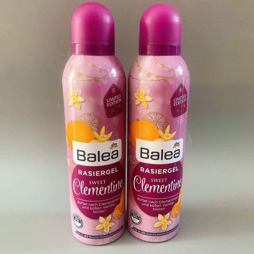 Gel Bọt Cạo Lông Balea Rasiergel Sweet Clementine 200ml