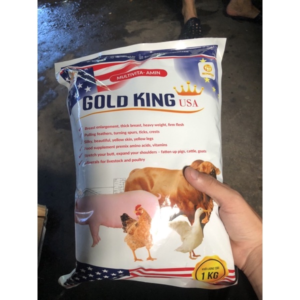 Gold king siêu tăng tốc gia súc gia cầm gói 100g
