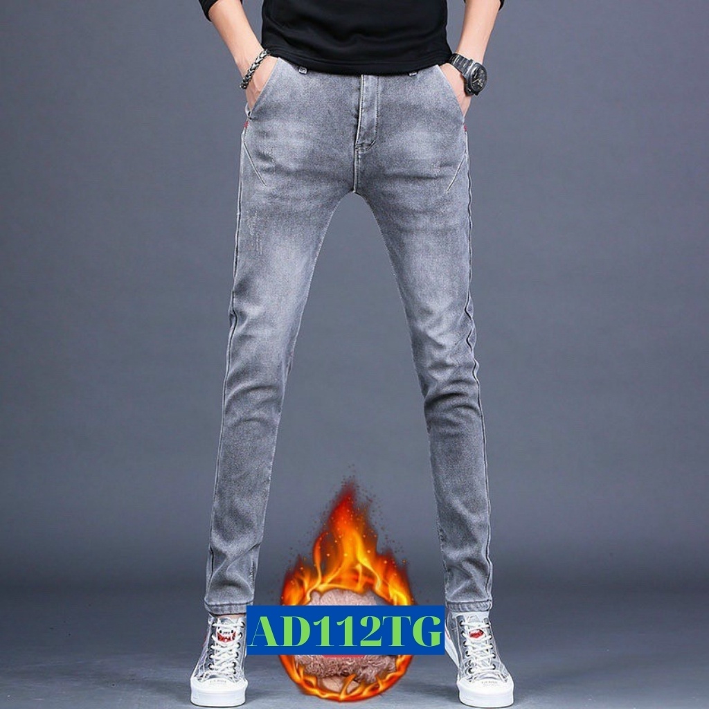 Quần Jean Nam Chất Bò AD112TG Xám Trơn Mẫu Mới Trẻ Trung Thời Trang TG 2021 TG23 Giá Gốc Tận Xưởng Mẫu Mới (44 - 70KG) | BigBuy360 - bigbuy360.vn