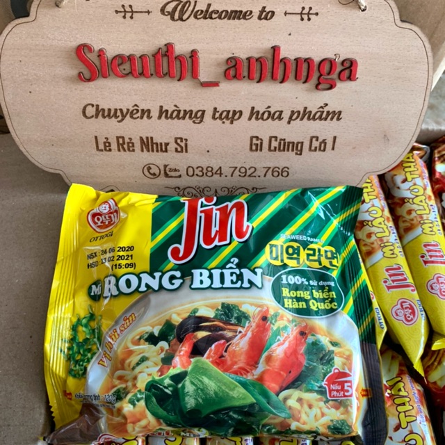 Mì Ottogi Rong Biển/Lẩu Thái/Yeul Gói 120g