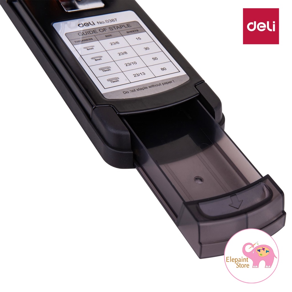 Dập ghim 80 tờ Deli 0387 (có trợ lực)