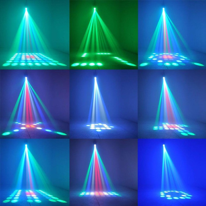 Đèn sân khấu 64 led laser DJ Party cảm biến âm thanh