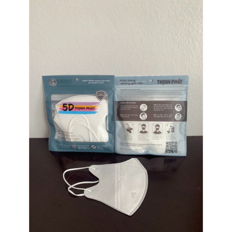 1 thùng Khẩu trang y tế kháng khuẩn 5D Thịnh Phát dành cho người lớn