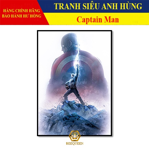 [MS26-51] Tranh Siêu Anh Hùng Captain Man - Tranh Treo Tường  Captain Man
