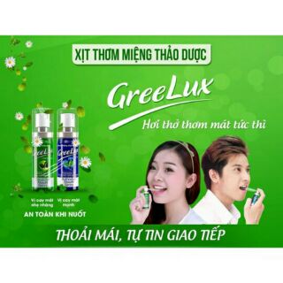 Xịt thơm miệng thảo dược greeLux