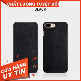 Bao da da thật chính hãng Nillkin Qin cho iPhone 7 Plus / iPhone 8 Plus sang trọng cao cấp có ngăn đựng thẻ
