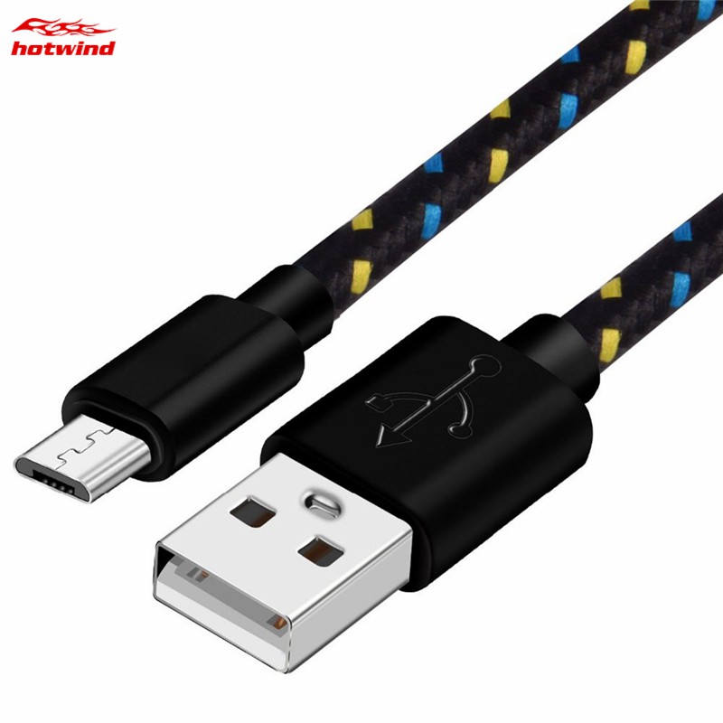 Dây Cáp Sạc Nhanh Micro Usb Bọc Vải Dù 1m/2m