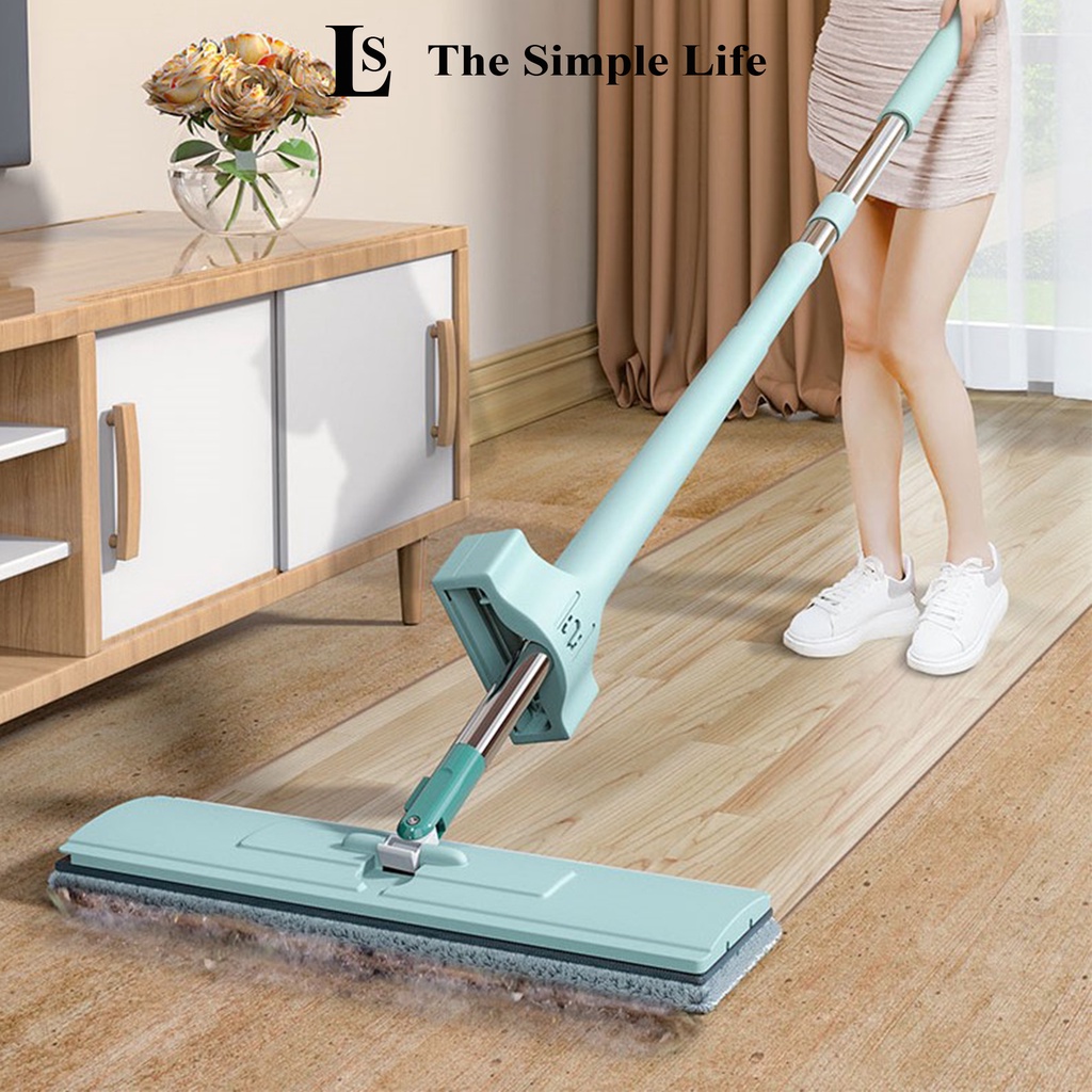 Chổi lau nhà tự vắt, cây lau nhà xoay 360 độ tự vắt tặng kèm 2 bông lau, dụng cụ vệ sinh nhà cửa cao cấp [CHÍNH HÃNG]
