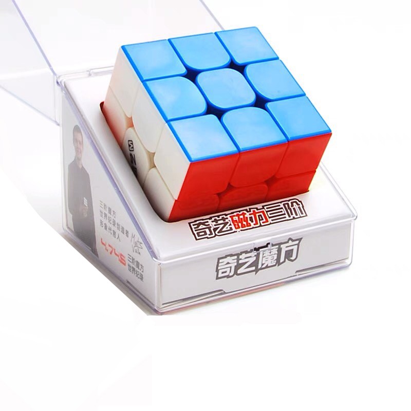 Rubik 3x3 Nam Châm Hãng Mod - Rubik 3x3x3 Gắn Nam Châm Không Viền Cao Cấp [TẶNG ĐẾ, LUBE, VẶN ỐC]]