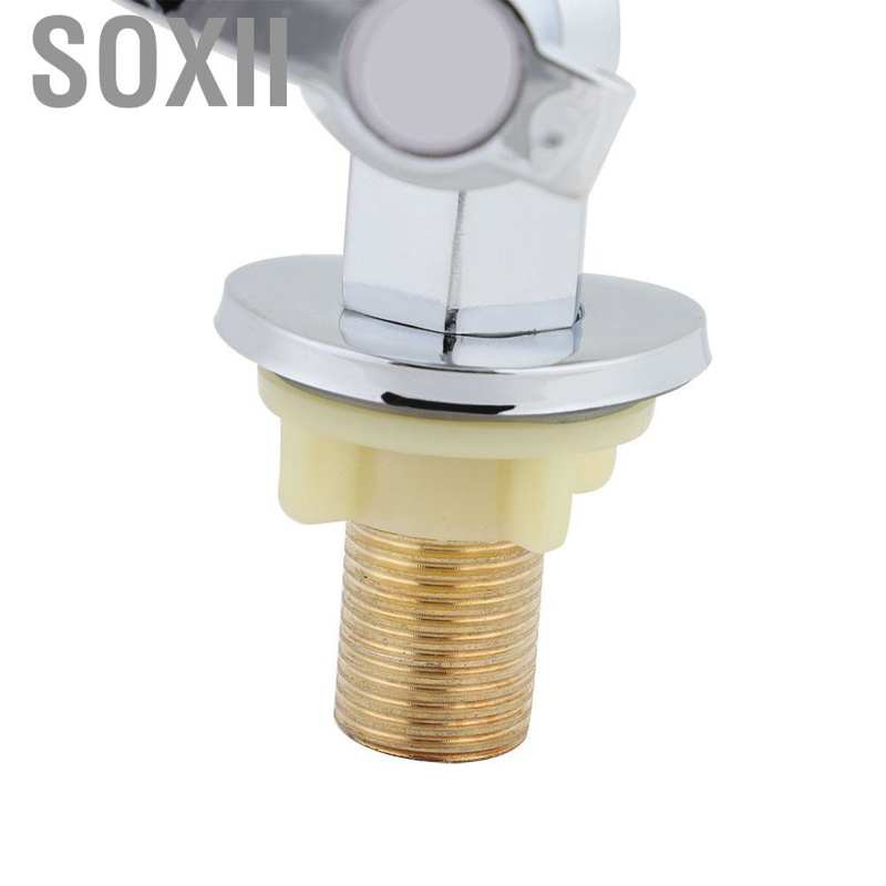 Soxii G1/2&quot;Brushed Alloy Water Faucet Spray Kitchen Sink Basin Cold Taps