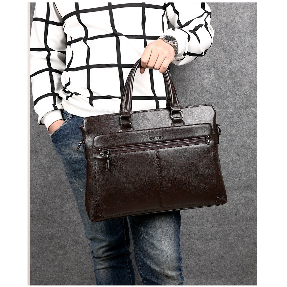 túi máy tính xách tay cho nữ  Túi xách cặp da đựng laptop công sở OYUNS T01 - KT:40x | BigBuy360 - bigbuy360.vn