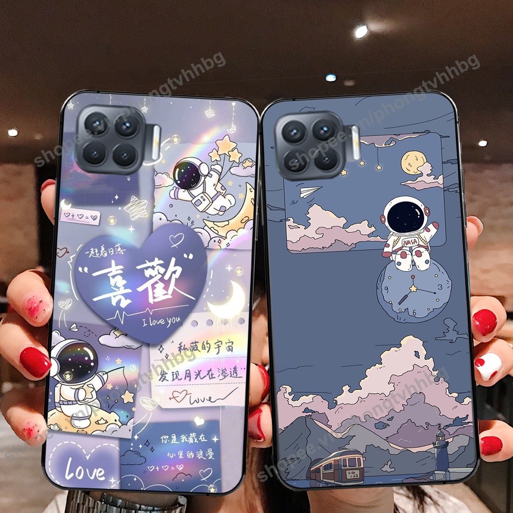 Ốp lưng Oppo A73 / A93 phi hành gia hoạt hình 3D cute giá rẻ