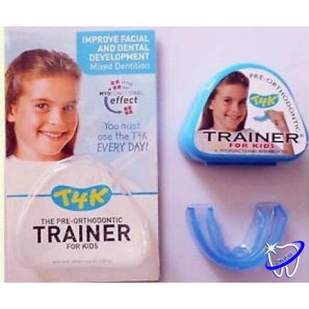 Máng chỉnh răng trainer t4k xanh,hồng Hàm nắn chỉnh răng mọc lệch lạc 6-10 tuổi HÀNG