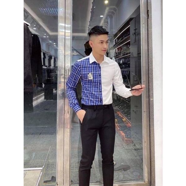 Áo sơ mi nam hãng BURBERRY THÊU LOGO