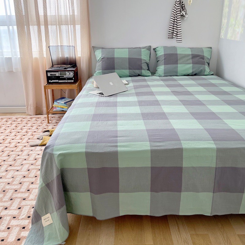 Set Ga Gối Cotton Linen - Chất Liệu Cotton Thô Thoáng Mát (shinbedding)