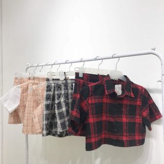 Set váy kẻ caro đỏ (có bán lẻ)