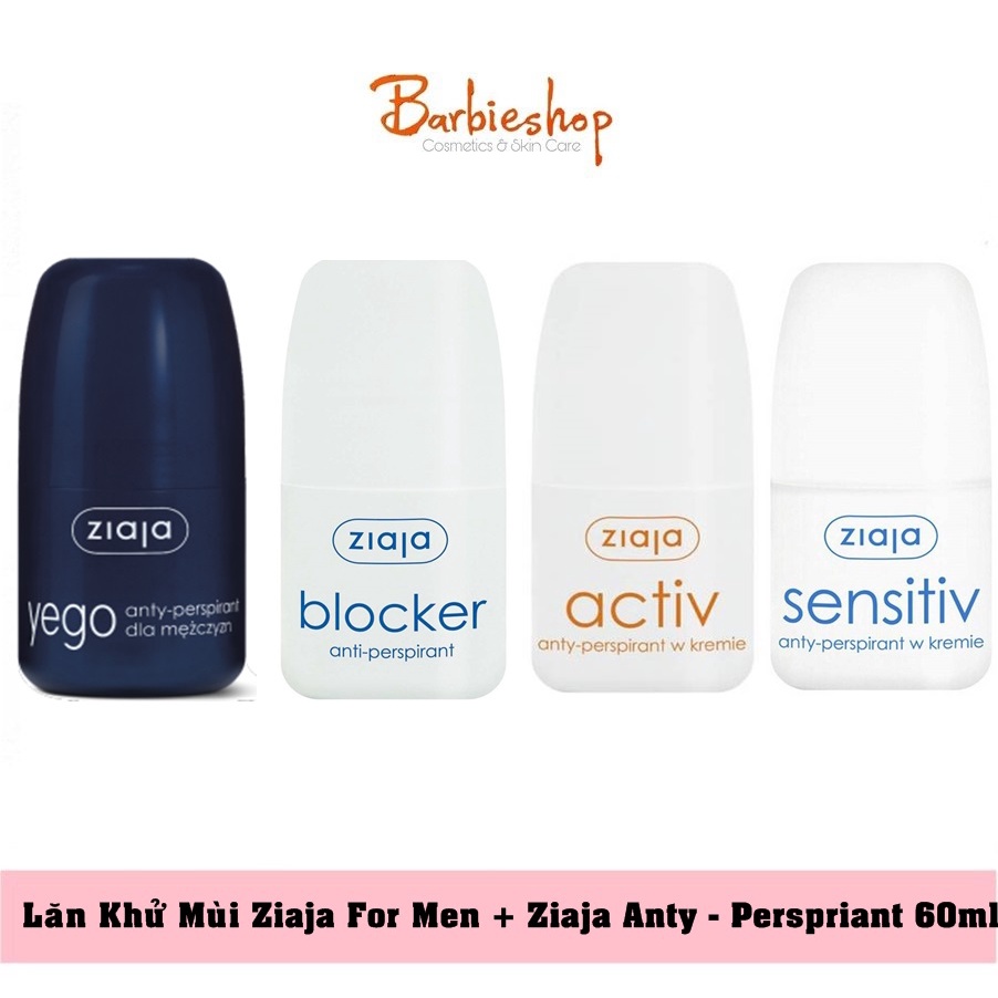 Lăn Khử Mùi Ziaja For Men + Ziaja Anty - Perspriant 60ml