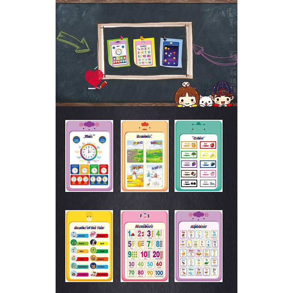 Bộ 12 Tấm Poster Bảng Đồ Chơi Giáo Dục Theo Phương Pháp Montessori Cho Bé