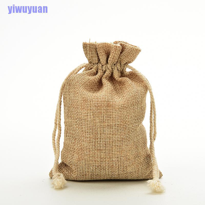 Túi Dây Rút Vải Canvas Mini Xinh Xắn Cho Đám Cưới