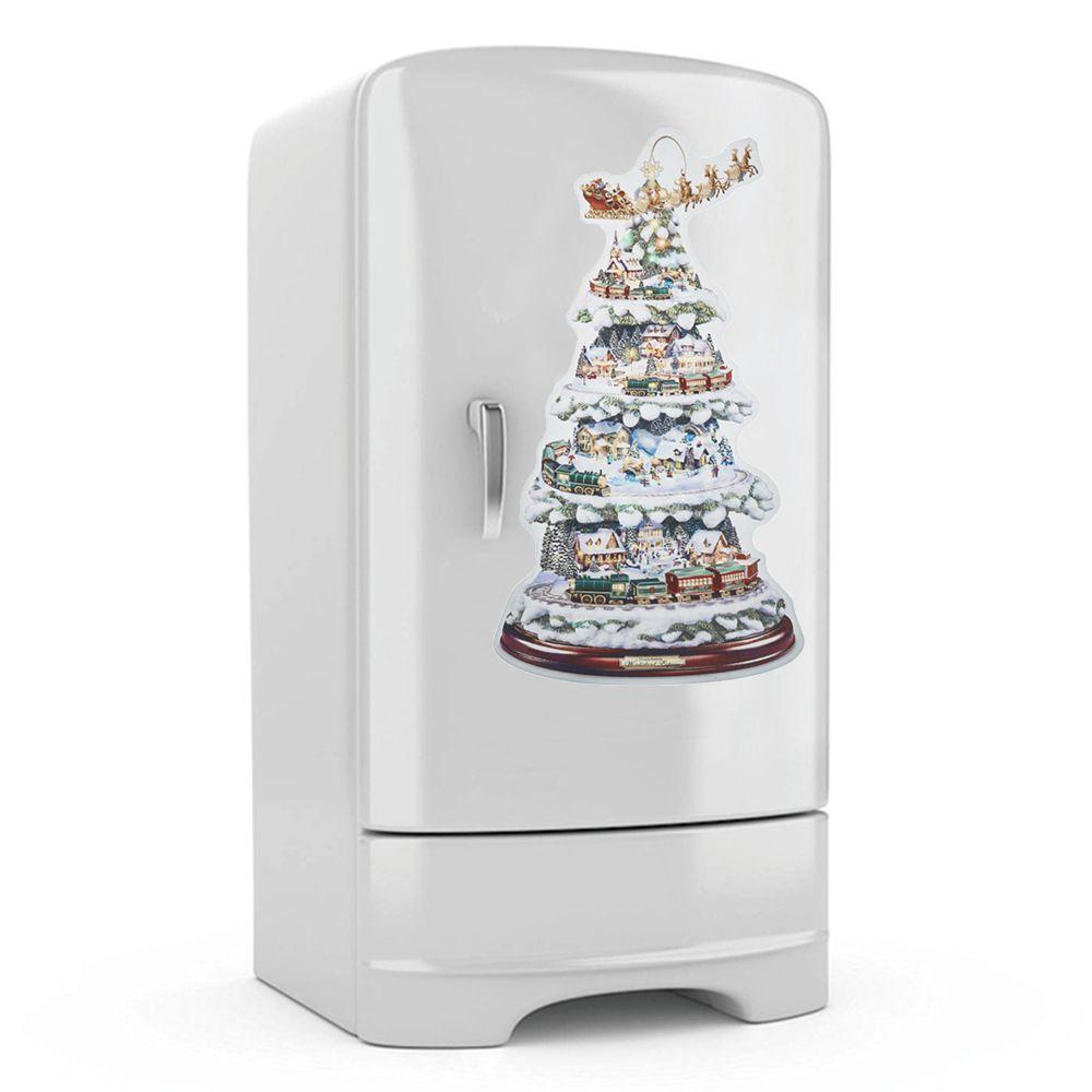 Miếng Dán Cửa Sổ Chống Nước Hình Ông Già Noel Và Người Tuyết Trang Trí Giáng Sinh DIY