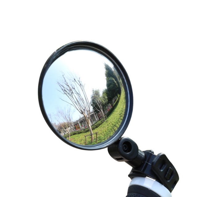 Gương chiếu hậu cho xe đạp loại tròn có thể xoay và gập 360 độ