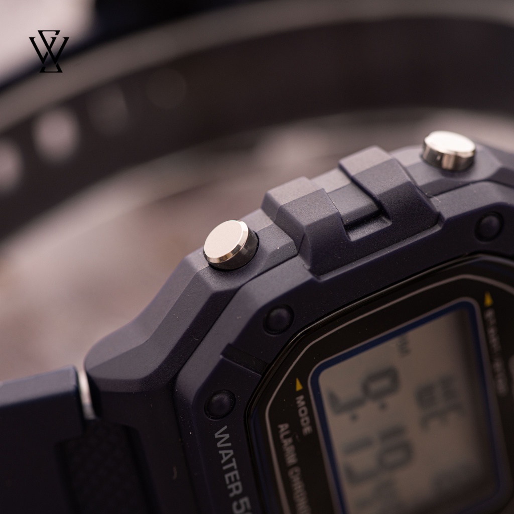 Đồng Hồ Điện Tử Nam Casio WATCHSTORE W-218H-2AVDF Thiết Kế Kính Nhựa 43mm, Độ Chịu Nước 5ATM, Vỏ Nhựa Cao Cấp