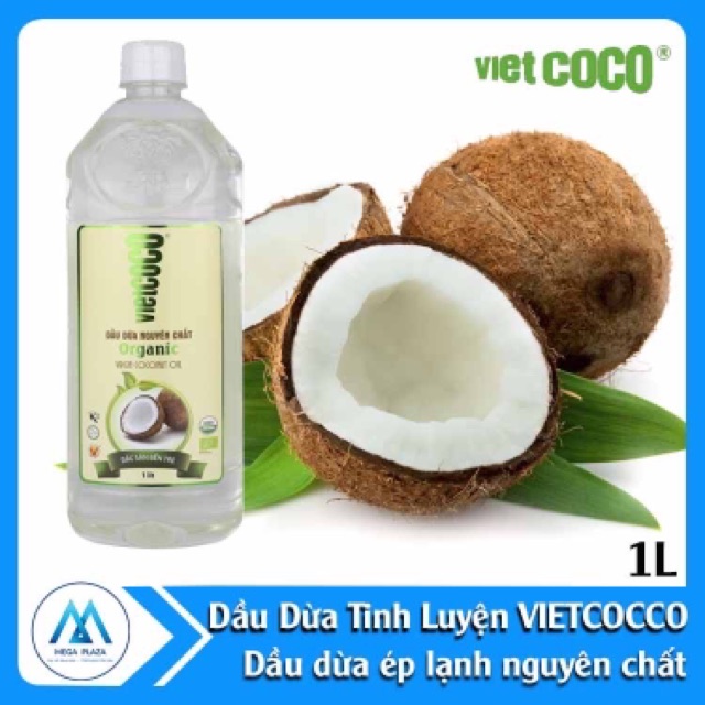 Dầu dừa ép lạnh Thương hiệu Vietcoco 1 lít