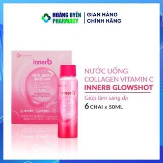 Nước uống collagen vitamin C Innerb Glowshot 3000 - Hộp 6 chai x 50ml