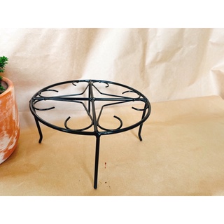 Đế lót tròn kê chậu cây dễ dọn dẹp nền, Chân đế đôn kê tròn lót chậu kiểng, chịu lực tốt, bằng sắt sơn tĩnh điện