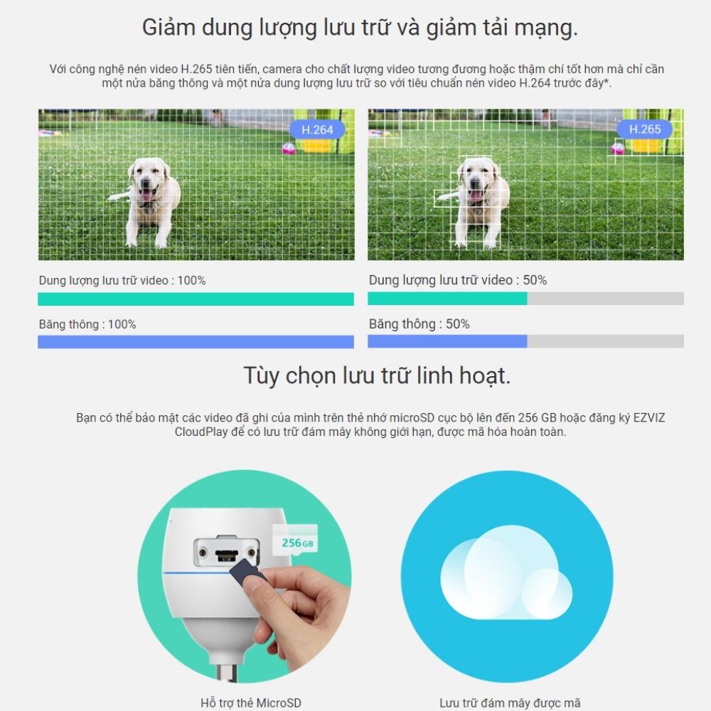 Camera wifi Ezviz C3TN 2.0MP Color xem đêm có màu - camera ip chống nước, đàm thoại 2 chiều , báo động thông minh AI