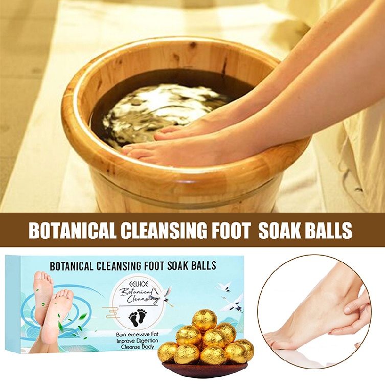 12pcs Botanical Cleansing Foot Soak Balls Herbal Wormwood Foot Bath Care