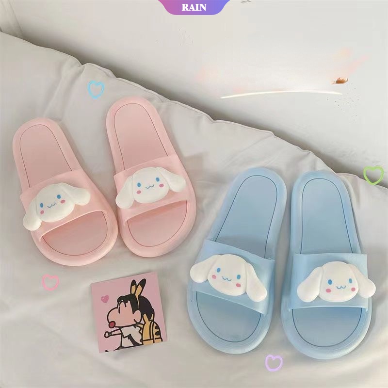 SANRIO Dép Đi Trong Nhà Đế Mềm Chống Trượt Họa Tiết Hoạt Hình Thời Trang Mùa Hè Cho Nữ