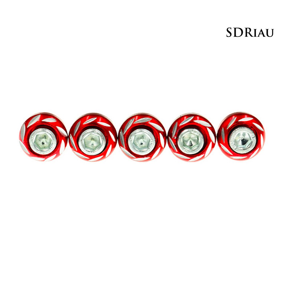 Bộ 5 Ốc Vít Hợp Kim Nhôm 6mm Cho Xe Mô Tô