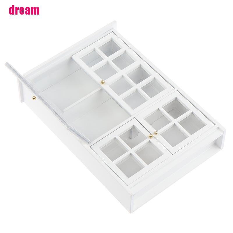 Tủ Gỗ Trưng Bày Trang Trí Nhà Búp Bê Xinh Xắn