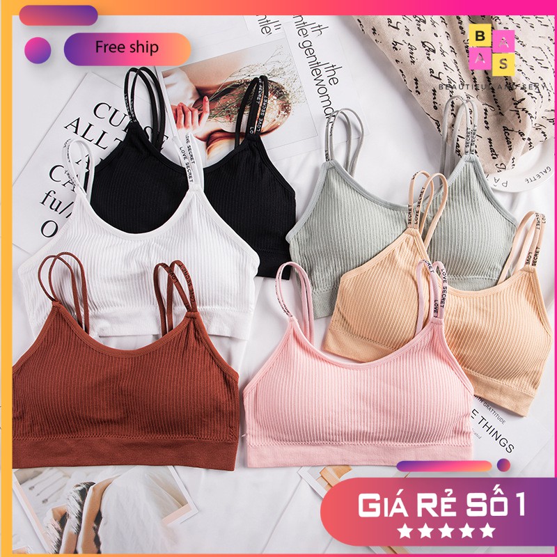 Áo bra thể thao lưng đan, áo bralette phối dây chữ tập Gym, Yoga BAS038