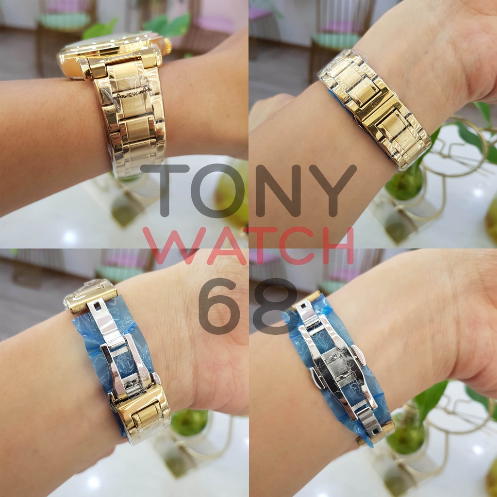 Đồng Hồ Nam SL Rồng 3D Số Ngọc Dây Da Nâu Size Tay Nhỏ Chính Hãng Tony Watch 68