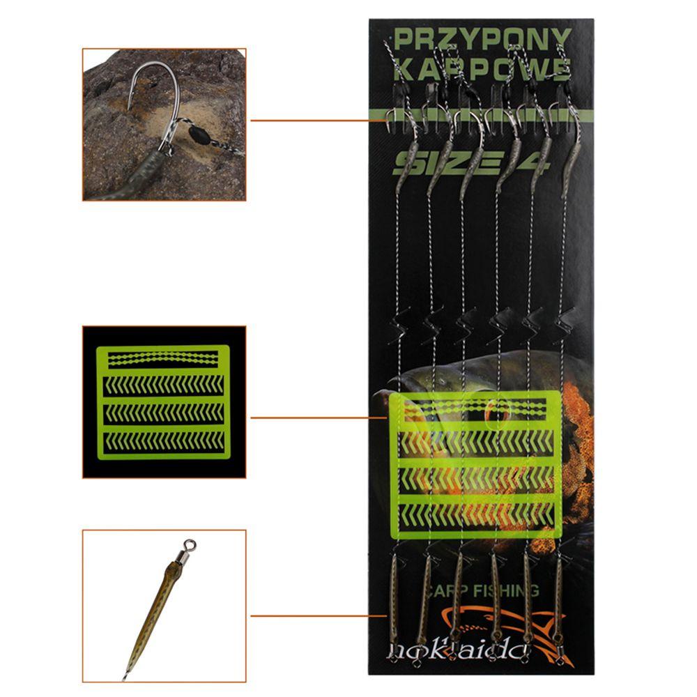 AUGUSTINA Set 6-8 Móc Câu Cá Chuyên Dụng