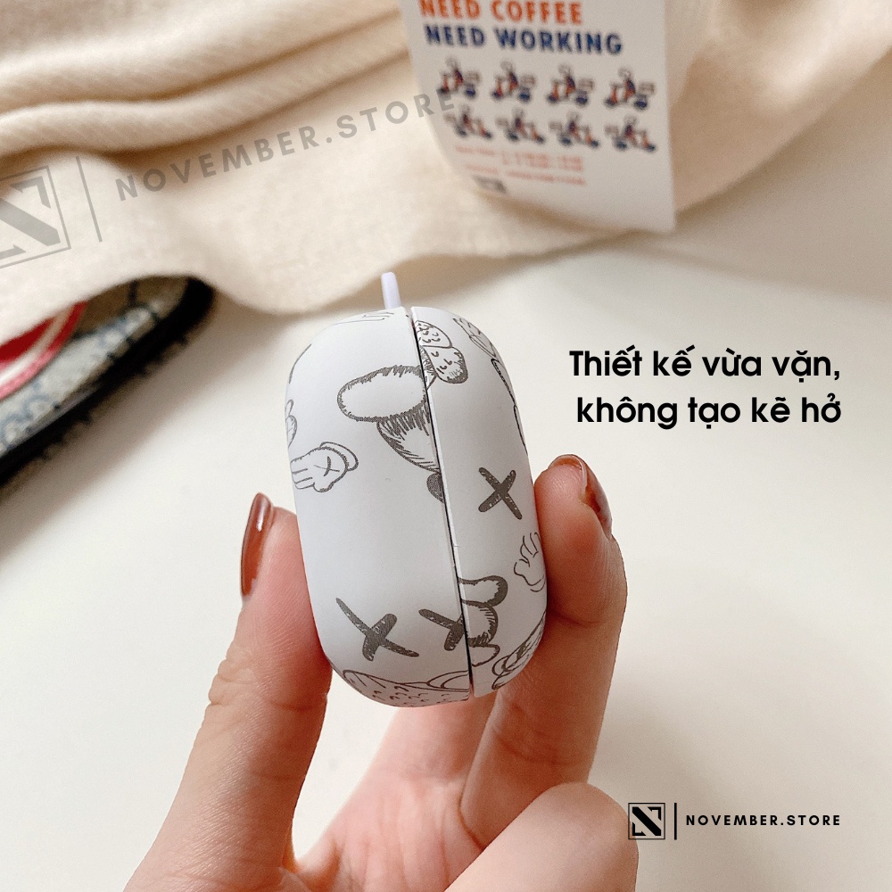 Ốp case cho Galaxy Galaxy Buds2 Pro / Buds 2 / Buds FE / Buds Pro / Buds Live in hình Kaws / Simpsons - Tặng kèm móc