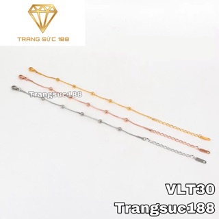 Lắc tay titan bì bi tròn VLT30