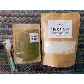 TINH CÁM GẠO VÀ BỘT TRÀ XANH THÁI NGUYÊN ( SẢN PHẨM HANDMADE )