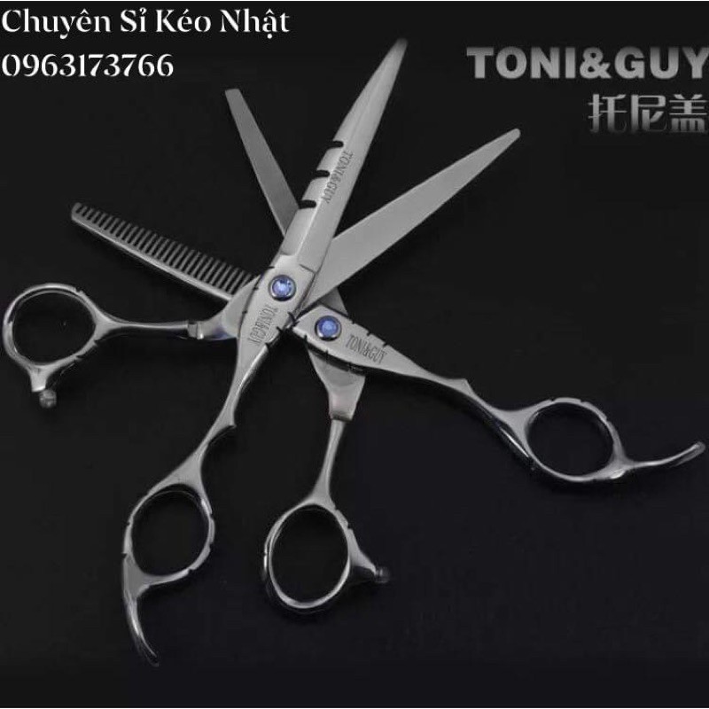 Bộ kéo cắt tóc Nhật Bản cao cấp Tony&amp;guy[mua bộ kéo tặng kèm một bao da ]