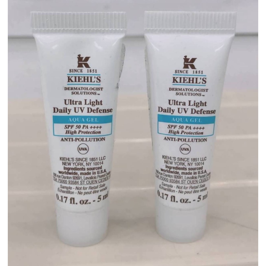 [AUTH 1000%] Kiiehl MINI Kem chống nắng Kiiehl'S Ultra Light Daily UV Defense Aqua Gel 5ml