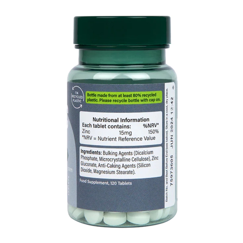 Viên uống kẽm giảm mụn, hỗ trợ duy trì thị lực và miễn dịch ZinC 15mg Immunity - Holland & Barrett